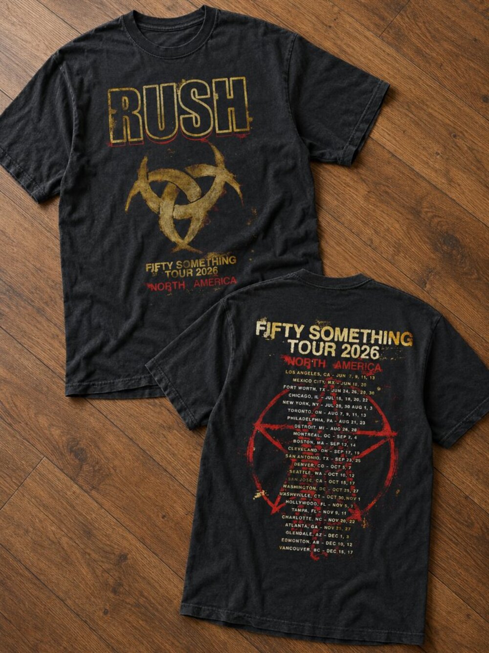 Rush Stage Shirt Fifty Something Tour 2026 T shirt